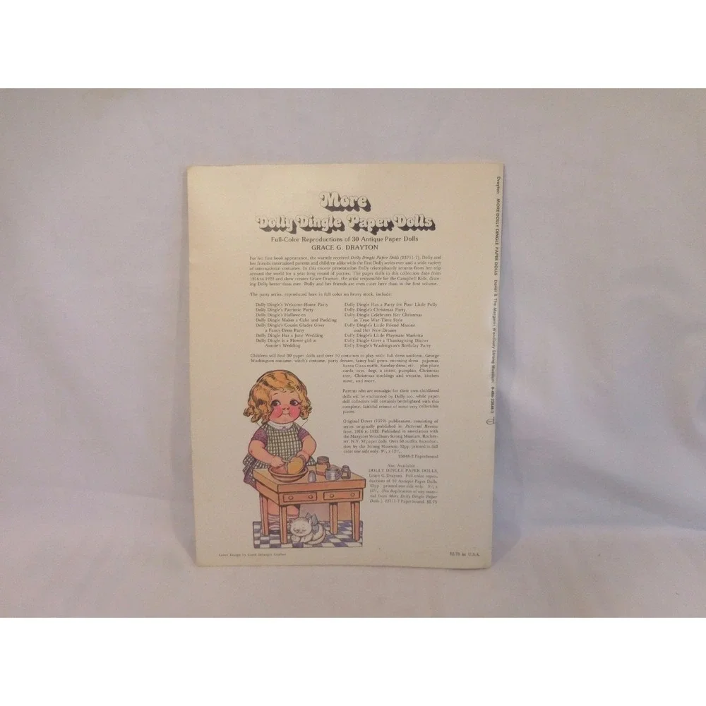 More Dolly Dingle‎ Paper Dolls Full Color Reproductions 1979 UNCUT